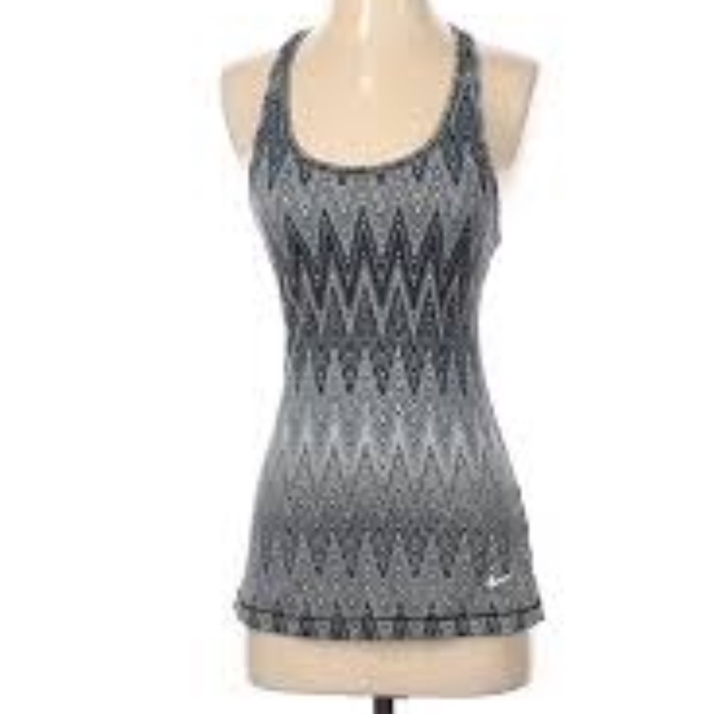 Nike DriFit Women Grey Activewear Tank Sz M